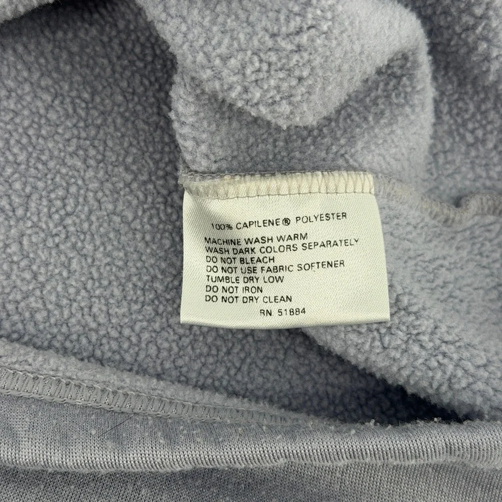 Vintage Patagonia Capilene Quarter Zip Pullover Mens Large Grey Made in USA